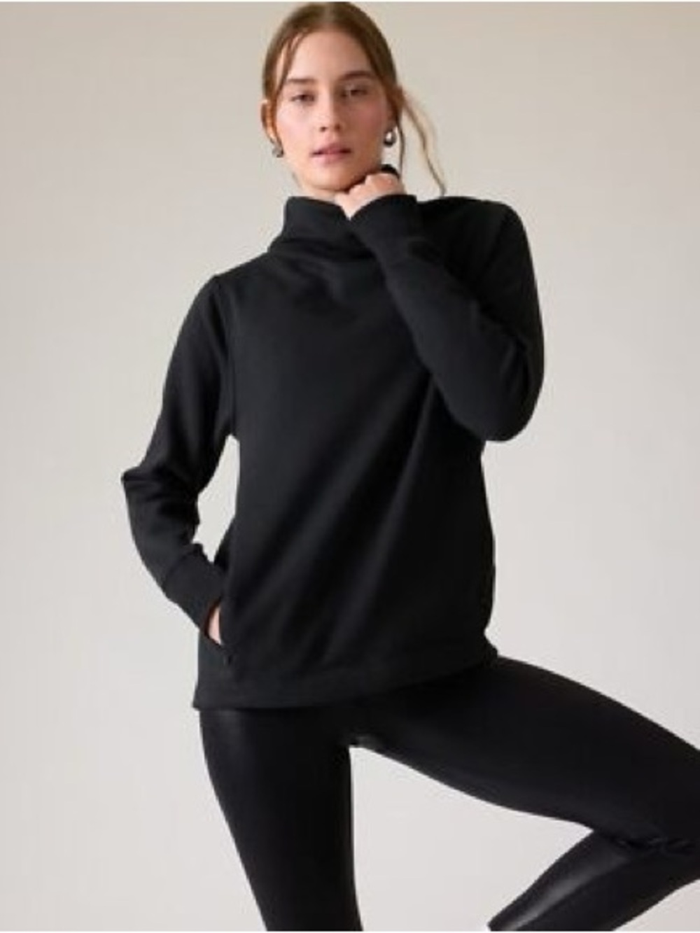 Athleta Cozy Karma Twist Neck Sweatshirt